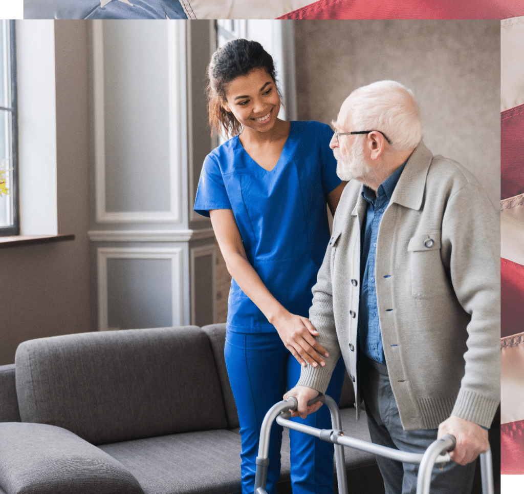 Elder Veteran Recieving Medical Care